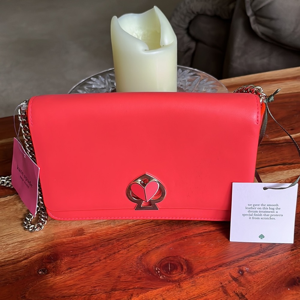 NWT Kate Spade Nicola Twistlock  Chain Wallet